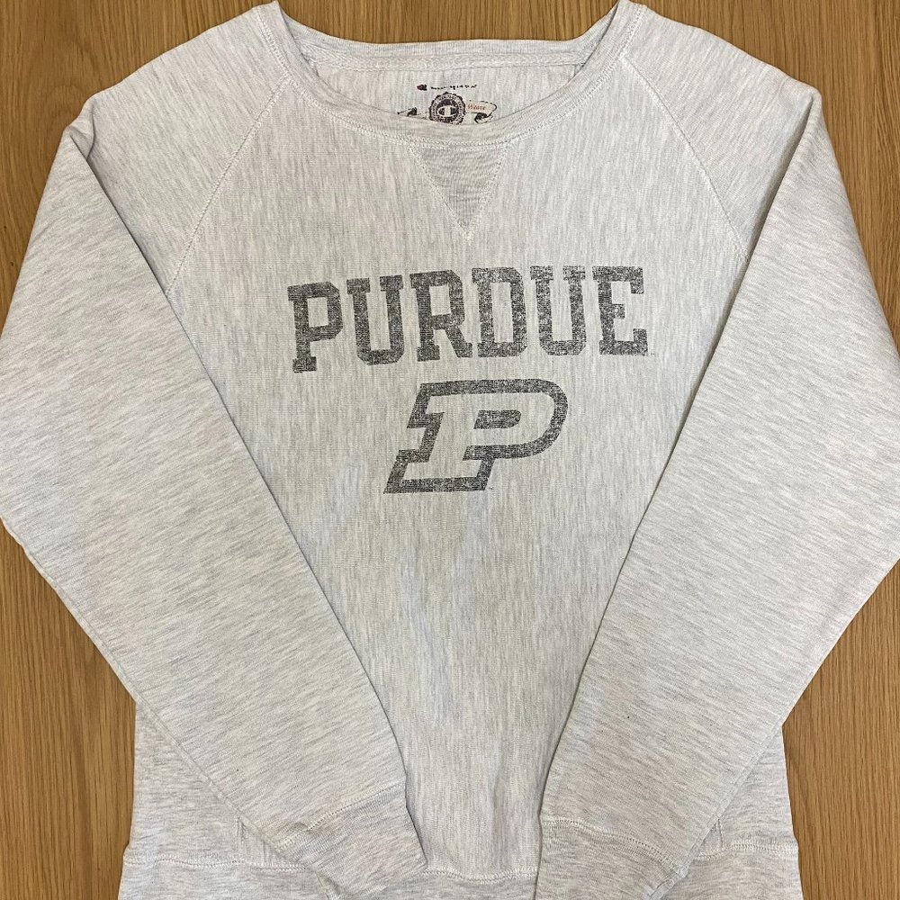 Women's Vintage Champion Purdue Crewneck Sweatshirt, M